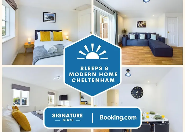Signature Stays Accommodation - Cheltenham - Large 4 Bed House With Parking - Racecourse Accommodation