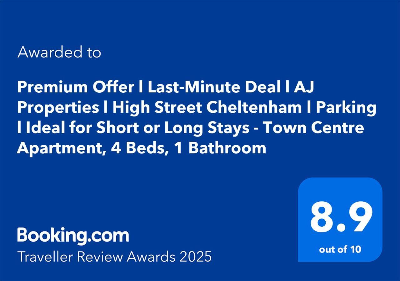 Premium Offer L Last-minute Escape L Aj L High Street L Parking L Ideal For Short Or Long - Town Centre Apartment, 4 Beds, 1 Bathroom Cheltenham